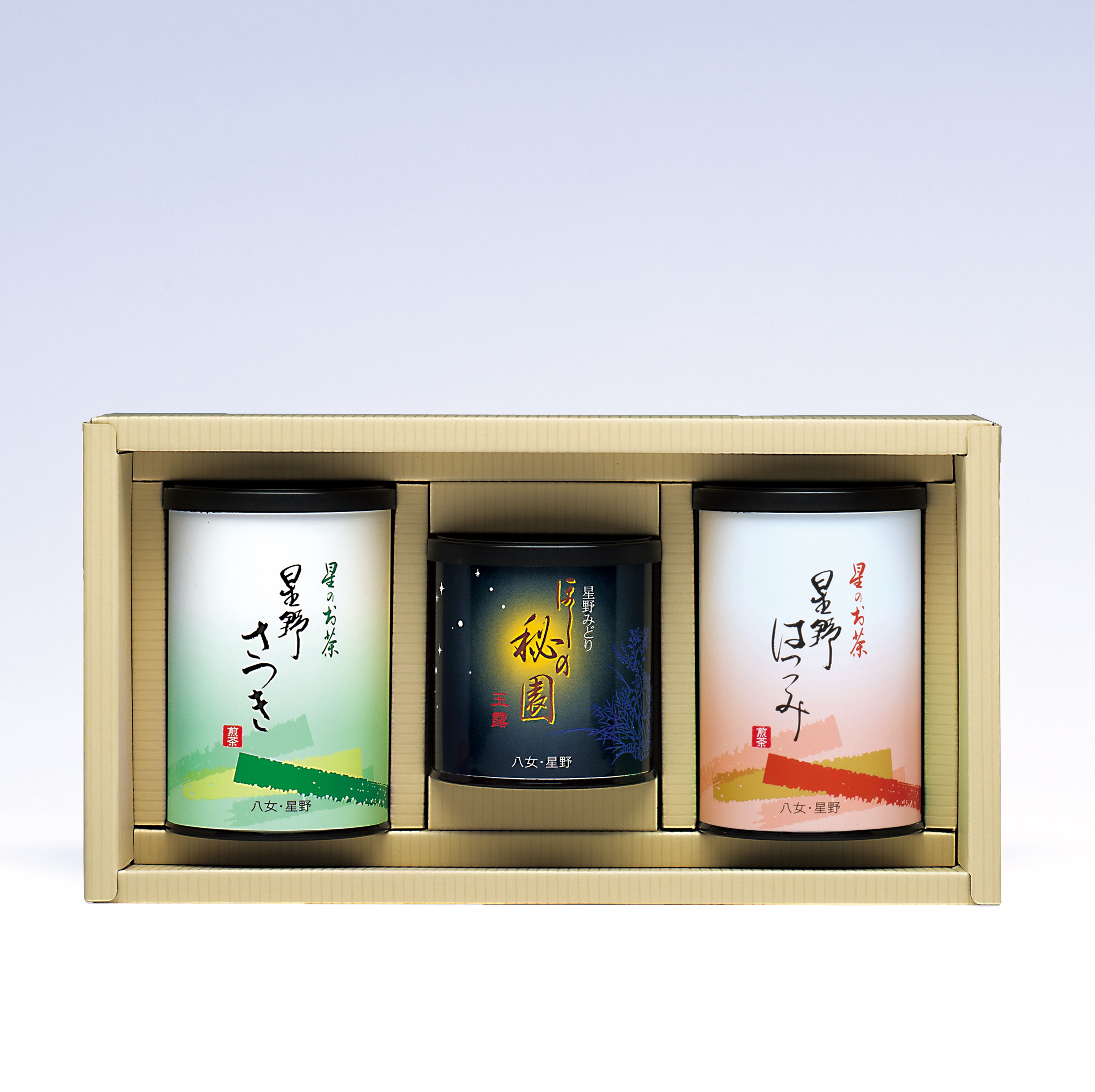 星野製茶園 オンラインショップ / 星-27 缶3本入 （玉露）秘園50g×1